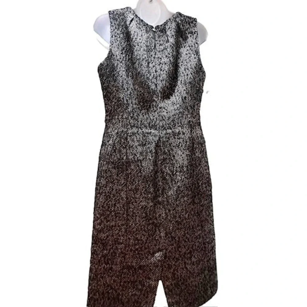 Michael Kors Sleeveless Wool Tweed Size‎ 6 Dress Black